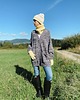 szale damskie Komin merino w prążki Soft Snood - smooth banana 2