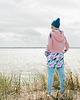 bluza z kapturem damska Candy Long hoodie Feathers pink 1