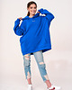 bluza z kapturem damska Hoodie Oversize Blue 1