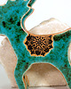 ozdoby choinkowe Turkusowy renifer - ceramiczny ozdoba choinkowa 4
