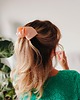 spinki i klamry do włosów Scrunchie spinka klamra jedwabna brzoskwiniowa rosa 5