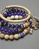 bransoletki z kamieni naturalnych Sand and violet vol. 5 /20-02-21/ set 3