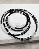 korale Czarno-biały długi sznur korali kors3 6