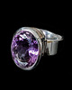 pierścionki srebrne Sułtański pierścień z ametystem 2