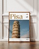 plakaty Minimalistyczny plakat Piza Włochy 1