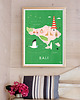 plakaty Plakat Bali Indonezja - mapa graficzna 1