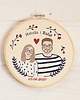 Ślub - inne Personalizowana pamiątka ślubna/zaręczynowa , haft w tamborku 5