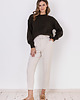 swetry damskie  Sweter w sportowym stylu - SWE322 zielony MKM 1