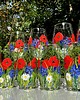 szklanki i kieliszki Zestaw - Kieliszki i szkalnki ręcznie malowane Polne Kwiaty, 8szt 5