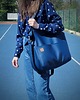 torby na ramię Lazy bag Pocket torba granatowa ekoskóra oversize 5