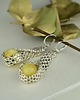 kolczyki wire wrapping Eleganckie duże kolczyki z bursztynem 5