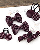 ozdoby do włosów dla dzieci Opaska do włosów kokardka w kropeczki Dottie Burgundy 2