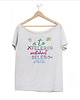 t-shirt damskie A to feler! Szary Oversize 1