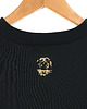 bluzy męskie Czarna bluza męska crew-neck z haftem lwa 3