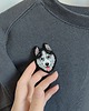 broszki Broszka Husky, ręcznie haftowana koralikami 2