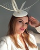 fascynatory Fascynator ślubny ECRU lub CZARNY 1