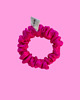 gumki do włosów Gumka jedwabna, scrunchie, frotka neon fuchsia MINI 4