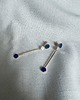 kolczyki pozłacane Kolczyki długie/DROPS/złocone/lapis 3