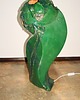lampy stołowe Lampa-rzeźba Głowa, ceramika szkliwiona, vintage, Polska, XX w. 5