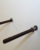półki Półka opalana drewniana wisząca na ścianę z żywą krawędzią 40mm 6
