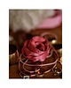 chokery Jedwabny różowy choker 1