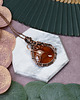 wisiory Miedziany wisiorek wire wrapping z karneolem #451 3