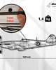 Ozdoby na ścianę Myśliwiec Spitfire metalowa ozdoba na ścianę 3D 8