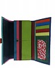 portfele damskie Portfel damski skórzany ze skrawków kolorowy przegródki na karty OLIVKA 2