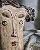 figurki i rzeźby Ceramiczna rzeźba Senna Głowa 1