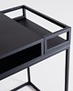 biurka Designerskie biurko toaletka GLAMM 140 cm - czarne 4