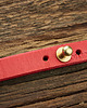 bransoletki skórzane Czerwona skórzana bransoleta roozga szer. 12mm 3