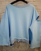 bluza bez kaptura damska Bluza z umikatowymi cięciami 4