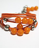 bransoletki - inne Bransoletka - Pomarańcza - sznurki 1