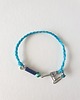 bransoletki z kamieni naturalnych Bransoletka BOHO ręcznie tkana, turkusowa z lapisem i turkusem, wodoodporna 3