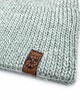czapki damskie Jasnoszara czapka merino bez pompona 1