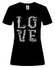 t-shirt damskie Koszulka damska czarna  Love 1
