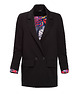 marynarki damskie Żakiet oversize Romeo Look 1604 czarny 4