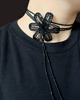 chokery Czarna lilia - naszyjnik choker 3