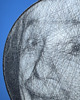 obrazy Albert Einstein - Fotorealistyczny unikalny Obraz z Nici String Art 60cm 4
