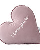 poduszki do pokoju dziecka Personalizowana poduszka serce POWDER PINK 2