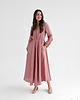 sukienki maxi damskie Lniana sukienka CAMELLIA MAXI DUSTY PINK 2