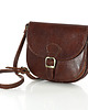 torby na ramię Torebka przez ramię włoska listonoszka skórzana - MARCO MAZZINI brąz 3