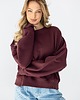 bluza bez kaptura damska Bluza Iconic Wino 4