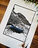 grafiki i ilustracje Linoryt "Port de Valldemossa" - kolor (Majorka) 8
