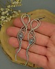 kolczyki wire wrapping Kolczyki niebieskie topaz i apatyt wire wrapping 5