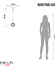 lampy wiszące Czarna lampa wisząca z pojedynczym źródłem światła KENITRA LOFT 8