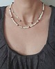 chokery Naszyjnik choker ROOTS łańcuszek lapis lazuli, jaspis dalmatyński, howlit 3