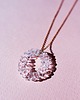 wisiory CRYSTAL - duży, owalny szklany wisior 7
