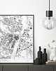 plakaty Poznań - mapa Poznania, plakaty mapy 1