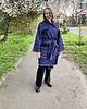 płaszcze damskie Lekki płaszcz wełniany w melanżowy wzór z fredzlami. 1